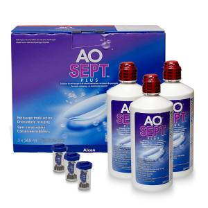 Produits lentilles Aosept Plus 3x360ml