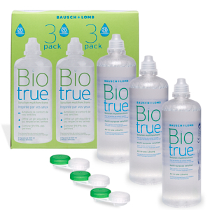 Produits lentilles Biotrue 3x300ml