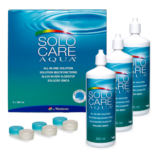 Produits lentilles SOLOCARE AQUA 3x360ml